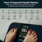Wyze Smart Scale Ultra Smart Scale with 4.3" Color Display - Digital Scale for Body Weight BMI Muscle Mass, Heart Rate Monitor, Wi-Fi & Bluetooth Weight Scale with Baby/Pet/Luggage Mode, 400lbs, Black