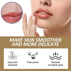 Facial Hair Removal Cream - Coconut Oil Based Gentle Body Hair Remover Cream for Women, Painless and Non-Sticky, Sensitive Skin Safe With Aloe and Peach