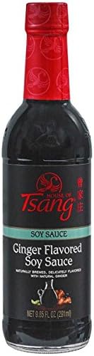 House of Tsang Soy Sauce, Ginger Flavored, 10 Ounce (Pack of 6)