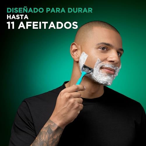 Wilkinson Sword Xtreme 3 Sensitive Disposable Razor with Lubricating Strips of Vitamin E and Aloe Vera, Ideal for Care and Smoothness of the Face