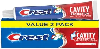 Crest Cavity Protection Toothpaste, Regular Paste, 5.7 Oz (Pack Of 2)