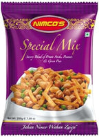 Nimco's Special Mix Snack, Pakistani Style Savory Blend with Peanuts, Chickpeas, Potato Sticks, Green Peas, Vegetarian, Halal, 7.06 oz (200g) (4 count, Nimco's Special Mix)