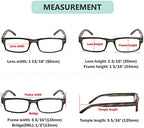 Eyekepper Spring Hinge Striped Reading Glasses (3 Pairs) Men Grey Stripe +2.25