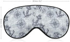 Sleep Mask,Anchor Rope Nautical Eye Masks with Adjustable Strap for Sleeping,Block Light Eye Sleep Shade Cover for Women Men
