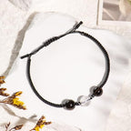 Protection Bracelet, AuraKnots Crystal Bracelets, 3-Pack for Wealth, Emotional Healing & Protection, Adjustable Hand-Knotted Bracelets with Natural Gemstones for Women & Men