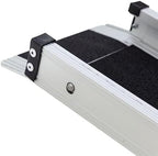 3' to 5' Portable Wheelchair Ramps, Telescoping, 600 lbs Cap, Silver Spring