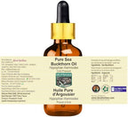 Pure Sea Buckthorn Oil (Hippophae rhamnoides) with Glass Dropper Cold Pressed 5ml (0.16 oz)