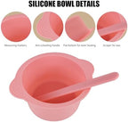 1 Pack Silicone Wax Warmer Liner with Spatula Sticks, Reusable Silicone Waxing Bowl, Wax Pot Liner for Hair Removal (1)