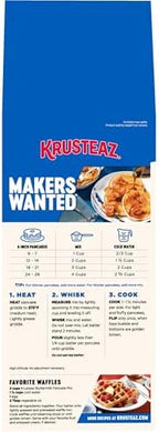 Krusteaz Complete Buttermilk Pancake and Waffle Mix, Light & Fluffy, 56 oz Bag
