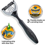 Wilkinson Sword Xtreme 3 Black Edition - Disposable 3-Blade Razors with Flexible Head | Flexible Comfort Technology - Format: Maxi Pack 10 Units