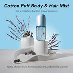 Holler And Glow Mood Boosting Cotton Puff Body & Hair Mist, Body Spray, Teen Girls Spritz, Long Lasting, Linen, Fresh Scented, Water Based Fragrance For Tweens, Clean & Gentle Formula, 3.38 Fl Oz
