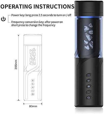 JITEM Multifunctional Men's Fitness Equipment with Base, 7-Frequency Rotation, USB Fast Charging