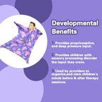 Axolotl Stretchy Sensory Body Socks - Stretchable Sensory Sack to Help Kids Relax and Focus - ADHD and Improve Sensory Full Body Sock for Kids (Small)