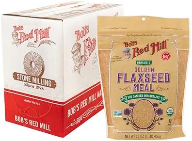 Bob's Red Mill Organic Golden Flaxseed Meal, 16oz (Pack of 1) - Non GMO, Vegan, Paleo Friendly, Keto Friendly, Kosher