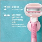 Gillette Venus ComfortGlide White Tea Women's Razor Refills, 4 Refill Cartridges, Fits Venus Reusable Razor Handles, 3-Bladed with Built-in Shave Gel Bars, Holiday Gifts for Women