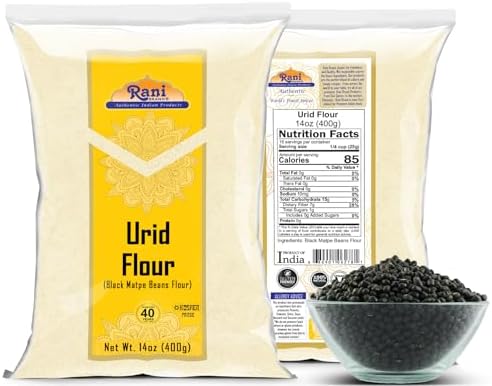 Rani Urid/Urad Flour (Black Matpe Beans Flour) 14oz (400g) ~ All Natural | Vegan | Gluten Friendly | NON-GMO | Kosher | Indian Origin
