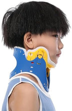 Kids' Neck Support Brace, Children Cervical Collar for 3-10 Years Old, Tightness and Height Adjustable, Large Open Design and Fits Chin Curve, for Torticollis, Muscle Strains, Whiplash