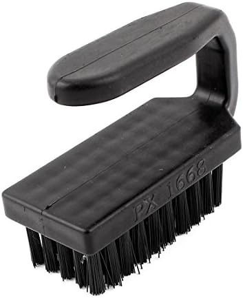 uxcell Plastic Anti-Static Cleaning Stiff Bristles Scrub Brush Cleaner Black