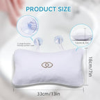 YUET Anti-Slip Non-Slip Bathtub Pillow Home Spa Bath Inflatable Cushion Head Neck Back Shoulders Rest Relax Suction Cup Bathroom Support for Hot Tub Luxurious Headrest