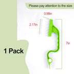 Window Track Cleaning Brush, Hand-held Magic Window Track Cleaning Tools, Ergonomic Handle, for Sliding Door, Sill, Multipurpose(Green)