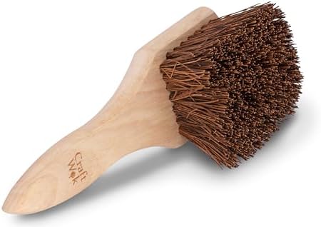 Craft Wok Wooden Square Wok Cleaning Brush/Scrubber / 732W8-F