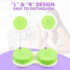 KISEER 36 Pack Colorful Cute Contact Lens Case Bulk Box Holder Container Soak Storage Kit (4 Color)