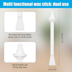 80 Pcs Nose Hair Wax Sticks, Plastic Disposable Nose Hair Wax Applicator Spatulas for Men Women Nostril Ear Eyebrow Face Hairs Removal, Painless