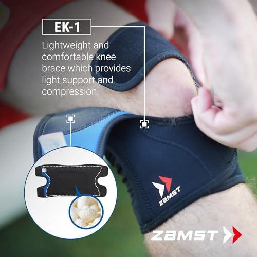 Zamst EK-1 Sports Knee Brace - Lightweight Compression Knee Brace for Men and Women with Open Panel Design - for General Knee Support and Knee Pain Relief - X-Large