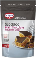 Dr. Oetker Scotbloc Plain Chocolate Drops - 1x3kg