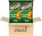 AMBARII McCoy's Ridge Cut Crisps - Cheddar & Onion Pack of 6 x2
