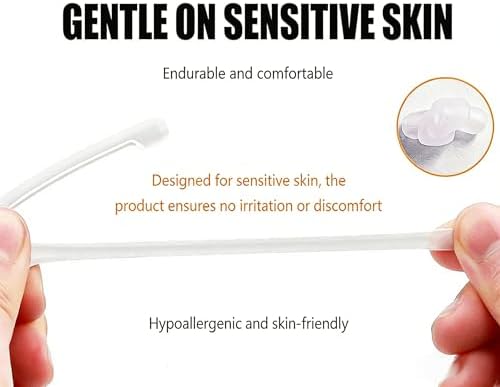 PTSLKHN Silicone Eyeglass Temple Tips Sleeve Retainer, 5Pairs of Anti-Slip Elastic Comfort Glasses Retainers