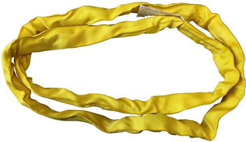 Everest C1085-60 MM x 6' Yellow Round Sling-Endless Lifting Sling for Construction, Lifting, Moving, Hoisting - Strap Heavy Duty - 1-Pack 8400lbs WLL