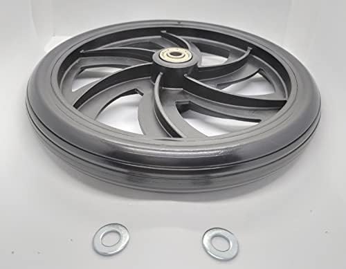 Replacement Wheel for Rollator Model 10257, Applicable Model:10257/86860/86850/425,Walker Rollator Replacement 7.5" Wheels (Available Before and After) Black-1Ea