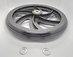 Replacement Wheel for Rollator Model 10257, Applicable Model:10257/86860/86850/425,Walker Rollator Replacement 7.5" Wheels (Available Before and After) Black-1Ea