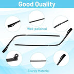 1 Pair Eyeglass Arm Replacement,Metal Universal Eyeglasses Repair Kit with Screws and Glasses Legs Replacement Eye Glass Tightening Kit Include Screws Washers Screwdrivers