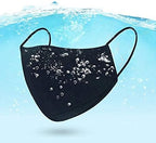 GALAXYLENSE 6 Packs Cotton Children Kids Washable,Reusable Black Face Mask,Breathable Personal Care Protection For Age 9-18