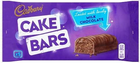 Cadbury Milk Chocolate Cake Bars 5 Pack 150g