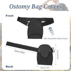 Waterproof Ostomy Bag Cover, Adjustable Washable Colostomy Pouch Cover Protector, Universal Ileostomy Supplies for Women Men