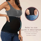 DIRAVO Womens Maternity Belly Band for Pregnancy Non-slip Silicone Stretch Pregnancy Support Belly Belt Bands…