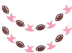 Touchdowns or Tutus Gender Reveal Banner Party Sign Glittery Garlands Dessert Bar Bunting - 2 Strands