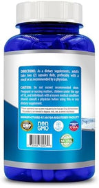 Natural Vitamin Quercetin Maximum Strength 1000mg 200 Capsules Gluten Free Non-GMO