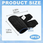 2pcs Adjustable Single Finger Sleeve, Upgraded Straps Finger Splints Protectors for Sports Injury Relief, Compression Neoprene Thumb Supplies for Basketball, Tennis, Volleyball, Badminton, Golf- Black