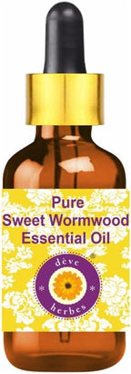 Deve Herbes Pure Sweet Wormwood Essential Oil (Artemisia annua) with Glass Dropper Steam Distilled 15ml (0.50 oz)