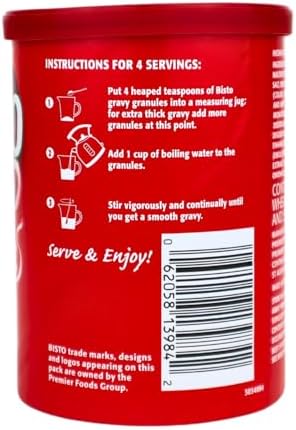 Bisto Gravy Granules – Beef & Chicken Flavors, Imported from the UK – Classic Smooth Texture, 170g (Choose Flavor) (Pack of 3, Beef)