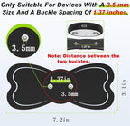 TENS Unit Electrodes Pads (4-Piece Packs) Wireless TENS Unit Electrodes Pads(7.2" x 3.1") Compatible with 3.5mm Snap-On Devices, Reusable（Please Check Electrode Pad Sizes Before Purchase）