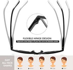 Przene 4 Pack Blue Light Blocking Reading Glasses,Readers for Women and Men with Spring Hinge