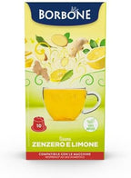 Caffè Borbone's Ginger & Lemon Herbal Tea Capsules, Compatible with Nespresso® Original Line. (6 Packs of 10)