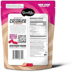 Darrell Lea Soft Australian Licorice, Non-GMO, No Palm Oil, Vegetarian Friendly, No High Fructose Corn Syrup, Soft & Chewy Licorice Candy, Made in Australia (Strawberry, 7 Ounce (Pack of 8))