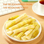 Pickled Pepper Bamboo Shoot Tips,Hand Peeled Bamboo Shoots,Chinese Specialty Crispy Bamboo Shoots,Ready to Eat Casual Snacks,for Breakfast Side Dishes Snack and Salad（90gx3bag）