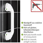 Wenko Wall Grip Secura White 59 cm-with Indicator, 8.5 x 42 x 11.5 cm